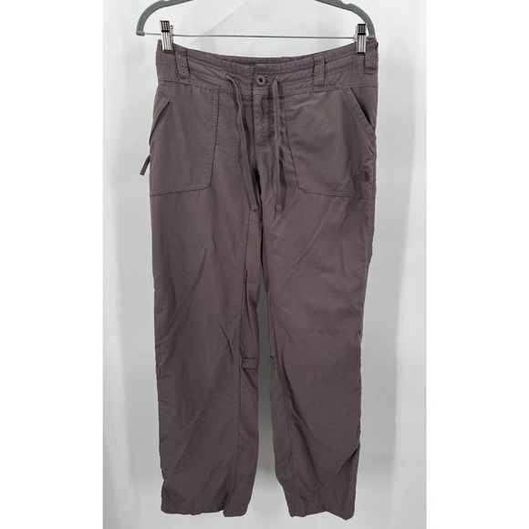 The North Face Horizon Tempest Pants Womens 4 Regular Gray Roll Up Cuff Hiking - Picture 2 of 9
